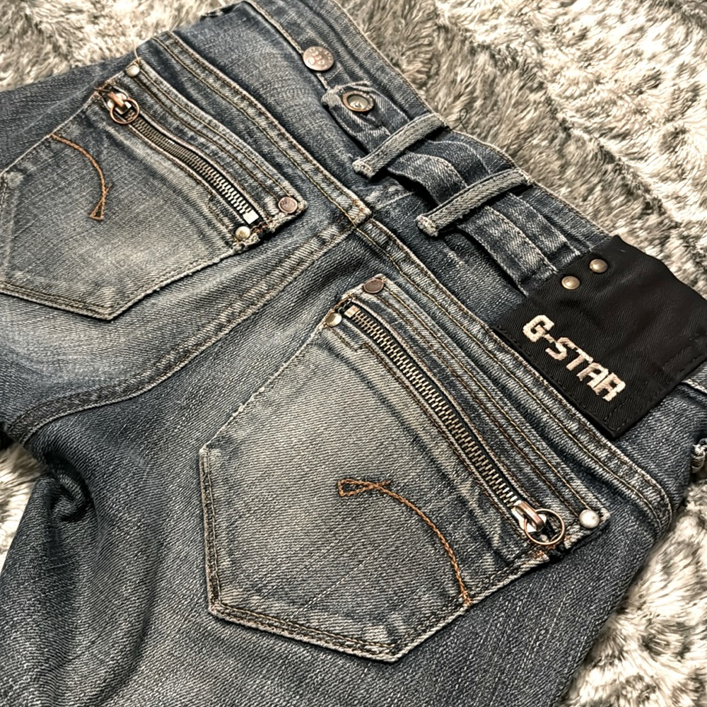 G-star zippered y2k skinny jeans